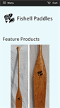 Mobile Screenshot of fishellpaddles.com